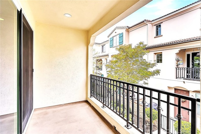 view of balcony