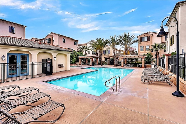 137 Macintosh Way, Upland, CA 91786 - community pool featuring fence, a pergola, and a patio area