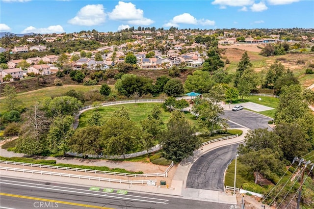 birds eye view of property featuring a residential view