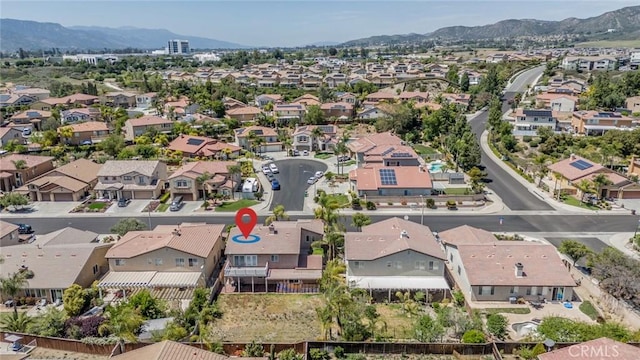 41044 Oak Creek Rd, Murrieta, CA 92562 - aerial perspective of suburban area featuring a mountainous background