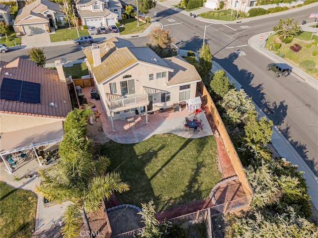birds eye view of property featuring a residential view