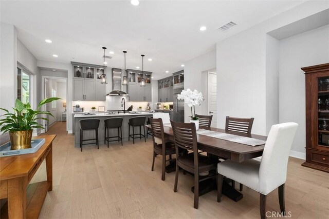 297 Sawbuck, Irvine, CA 92618 - dining room featuring light wood-style floors and recessed lighting