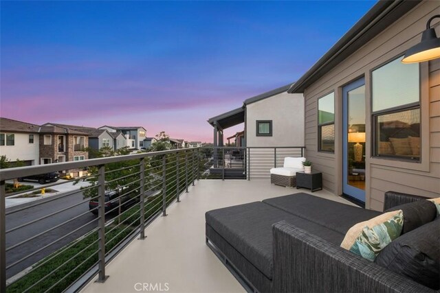 297 Sawbuck, Irvine, CA 92618 - balcony at dusk with a residential view