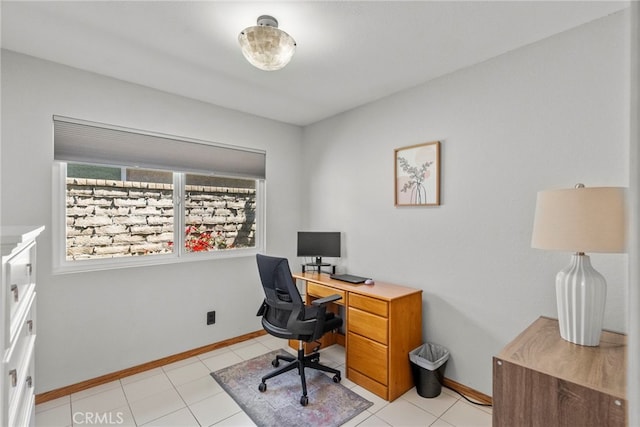 27736 Cherry Creek Dr, Valencia, CA 91354 - office space with baseboards and light tile patterned floors