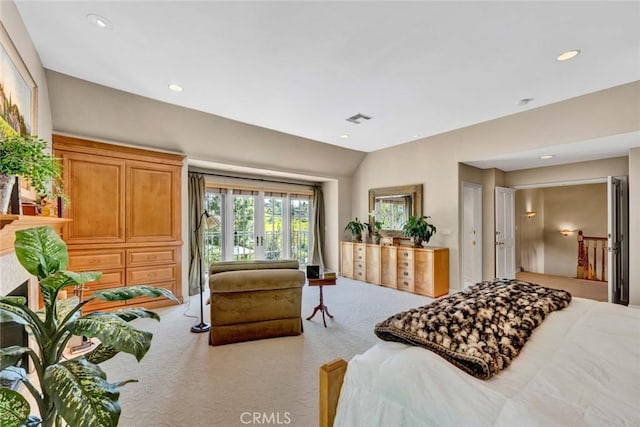 10302 Broadview Pl, North Tustin, CA 92705 - carpeted bedroom featuring visible vents and recessed lighting