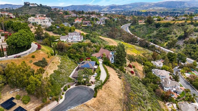 10302 Broadview Pl, North Tustin, CA 92705 - birds eye view of property featuring a mountain view and a residential view