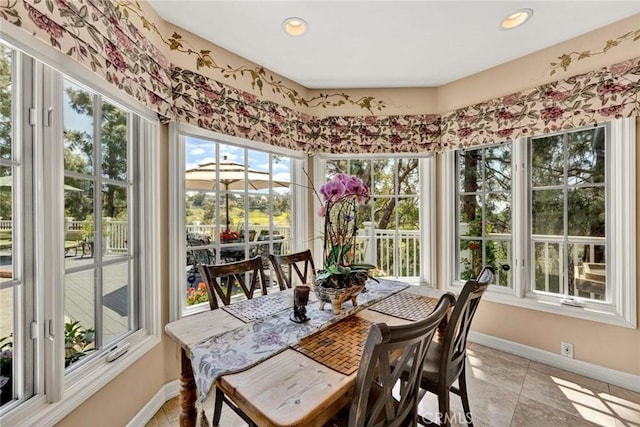 10302 Broadview Pl, North Tustin, CA 92705 - interior space with recessed lighting, baseboards, and plenty of natural light