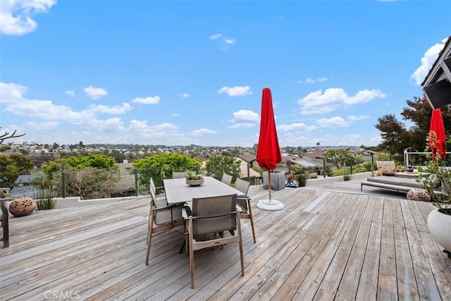 14 Woodsong Dr, Laguna Niguel, CA 92677 - wooden terrace with outdoor dining space
