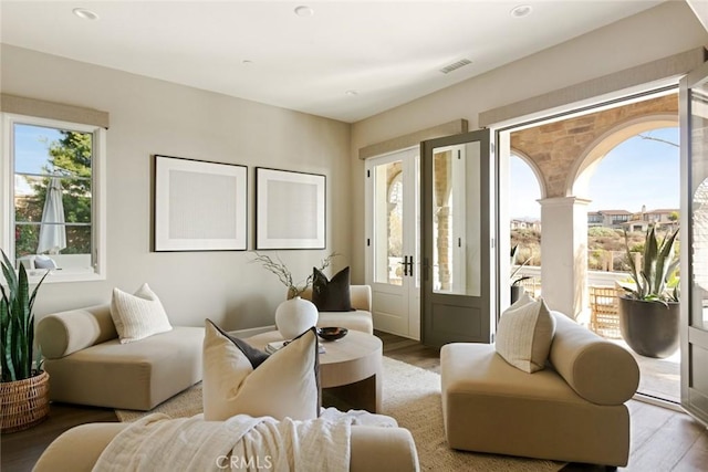101 Via Artemesia, San Clemente, CA 92672 - living area with plenty of natural light and wood finished floors