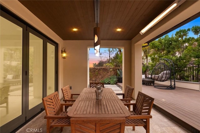 101 Via Artemesia, San Clemente, CA 92672 - view of patio / terrace featuring outdoor dining space and french doors