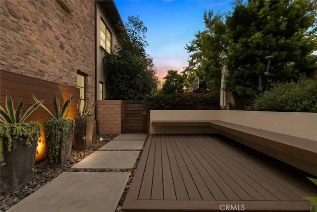 101 Via Artemesia, San Clemente, CA 92672 - deck at dusk with a gate