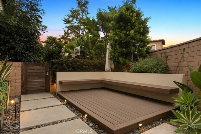 101 Via Artemesia, San Clemente, CA 92672 - view of patio / terrace featuring a deck and a gate