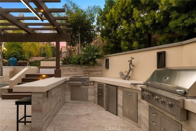 101 Via Artemesia, San Clemente, CA 92672 - view of patio / terrace with an outdoor kitchen and stairway