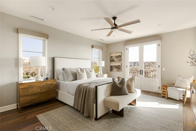 101 Via Artemesia, San Clemente, CA 92672 - bedroom featuring access to outside, wood finished floors, and multiple windows