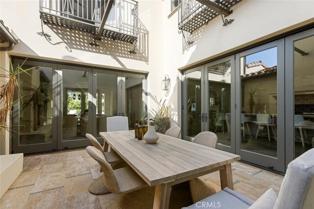101 Via Artemesia, San Clemente, CA 92672 - view of patio / terrace with french doors and outdoor dining area
