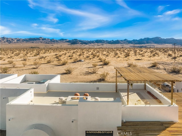63973 Gold Nugget Rd, Joshua Tree, CA 92252 - property view of mountains with a rural view and view of desert