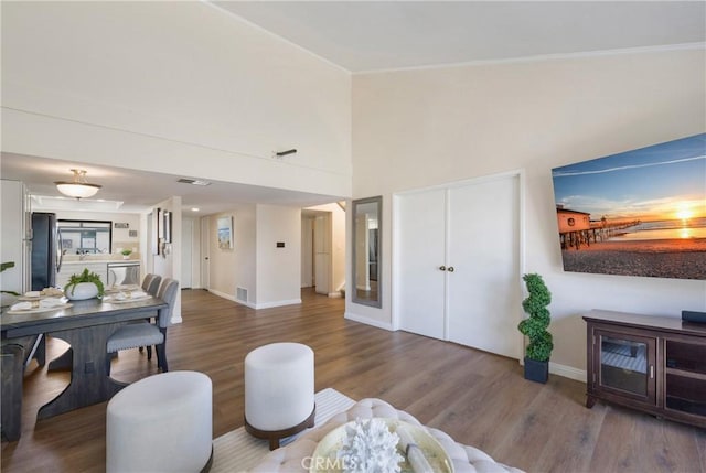 12812 Timber Rd Unit 22, Garden Grove, CA 92840 - living area with wood finished floors