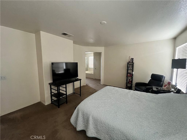 938 Sparrow Way, Perris, CA 92571 - bedroom with visible vents, multiple windows, and dark colored carpet