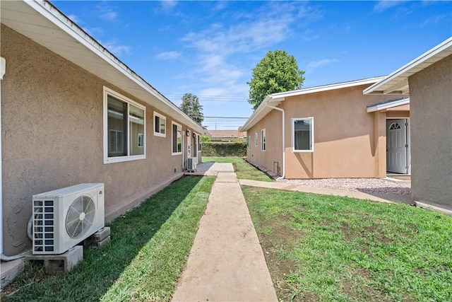 view of yard with ac unit