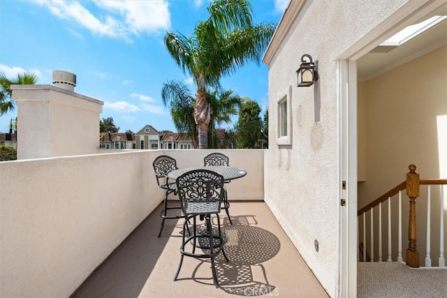view of balcony