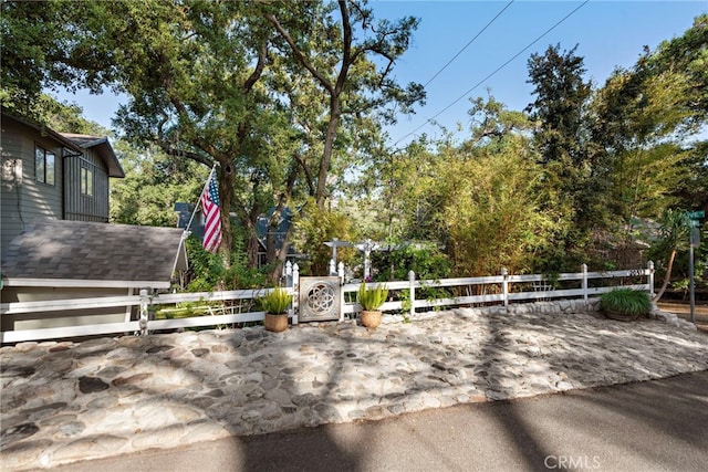 exterior space with fence