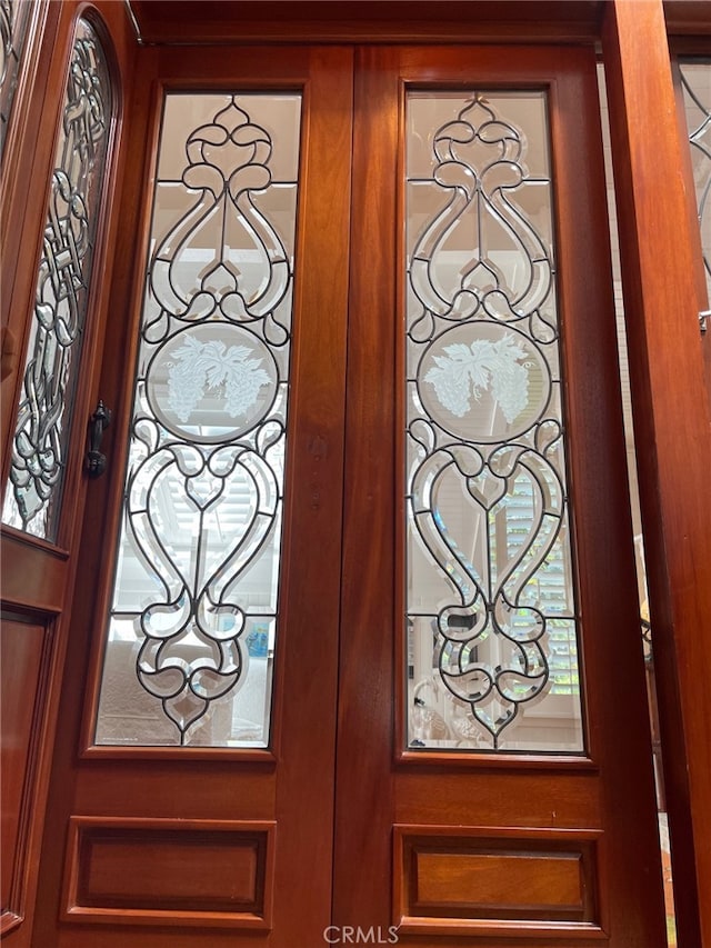 interior space featuring french doors