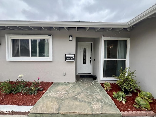 16041 Jersey St, Granada Hills, CA 91344 - entrance to property featuring stucco siding