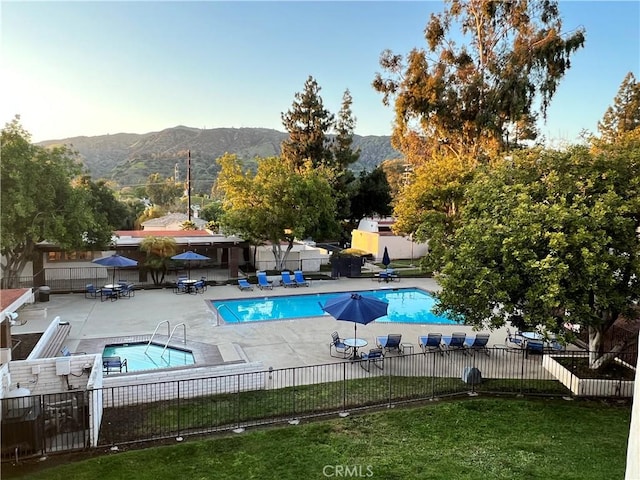 4535 Ramona Ave Unit 14, La Verne, CA 91750 - community pool featuring a patio and a mountain view