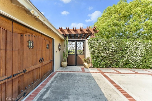 1215 Mira Monte Dr, Redlands, CA 92373 - entrance to property featuring a gate and stucco siding