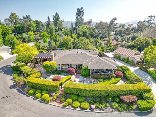 1215 Mira Monte Dr, Redlands, CA 92373 - view from above of property