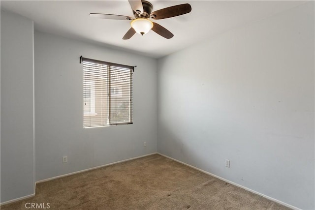 27441 Charleston Ct Unit 3, Murrieta, CA 92562 - spare room featuring carpet floors, ceiling fan, and baseboards