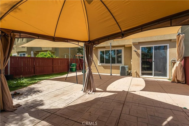 27441 Charleston Ct Unit 3, Murrieta, CA 92562 - view of patio with fence and a gazebo