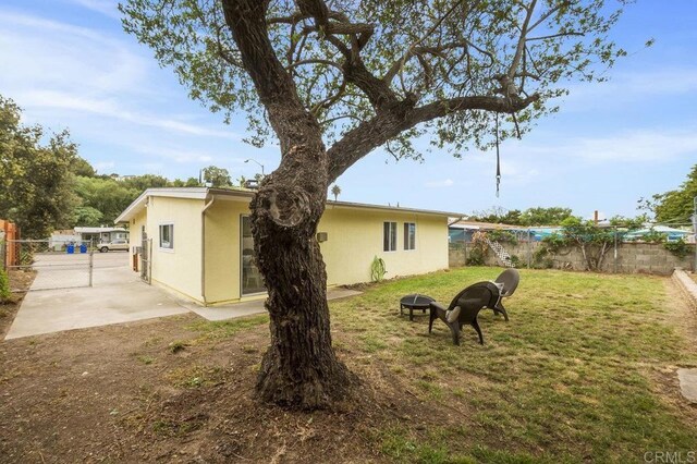 5566 Streamview Dr, San Diego, CA 92105 - exterior space featuring a lawn, a fenced backyard, and stucco siding