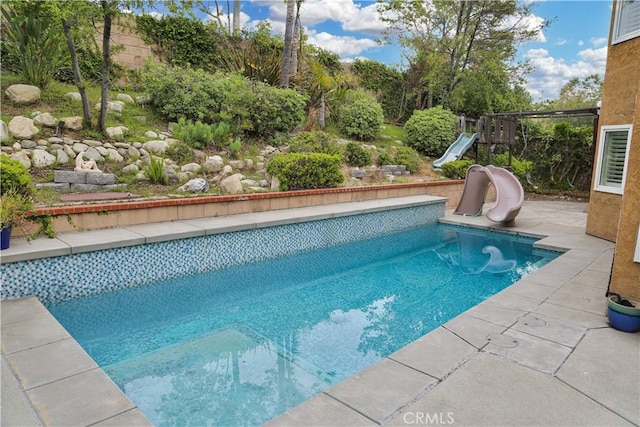 11818 Mount Harvard Ct, Rancho Cucamonga, CA 91737 - swimming pool with a water slide