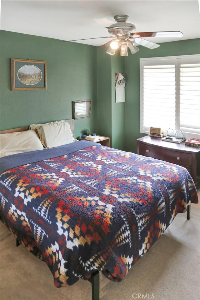 11818 Mount Harvard Ct, Rancho Cucamonga, CA 91737 - carpeted bedroom with a ceiling fan