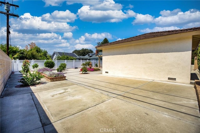 view of patio / terrace featuring a fenced backyard