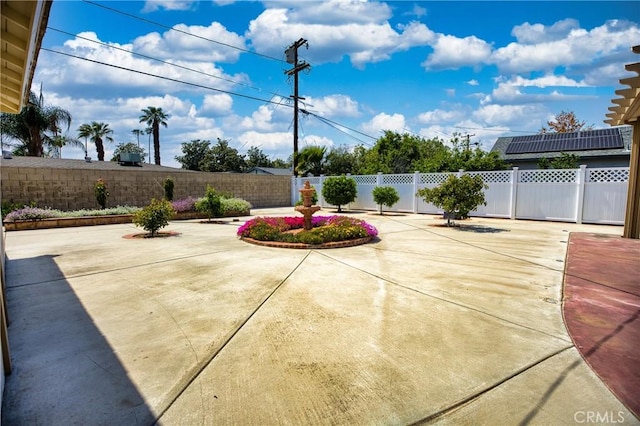 view of patio / terrace with a fenced backyard