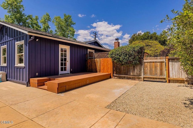 view of patio / terrace with fence