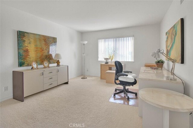 17527 Mondino Dr, Rowland Heights, CA 91748 - office area featuring baseboards and light colored carpet