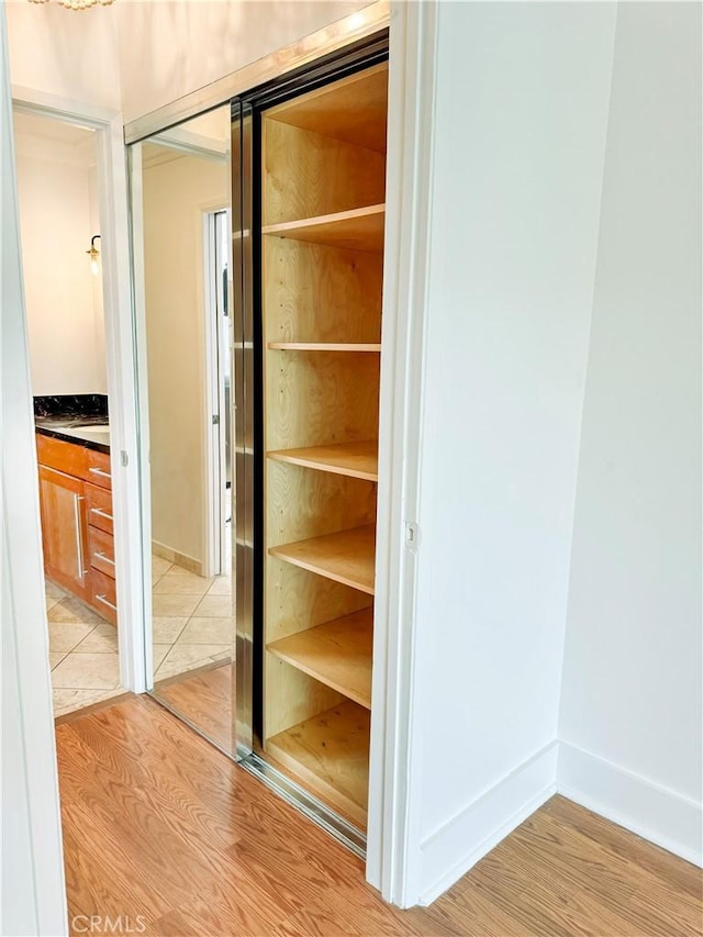 view of closet