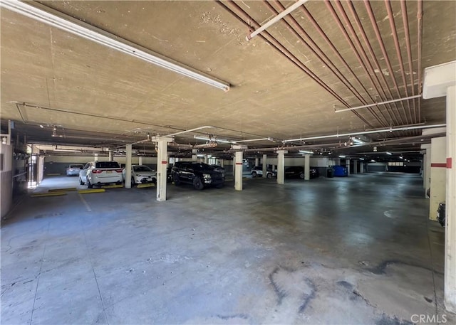 view of parking deck