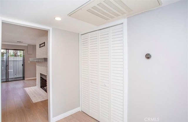 8641 Glenoaks Blvd Unit 107, Sun Valley, CA 91352 - interior space featuring recessed lighting, baseboards, visible vents, and light wood finished floors