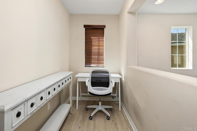 750 Arbor Glen Ln, Vista, CA 92081 - office featuring light wood-style floors, recessed lighting, and baseboards