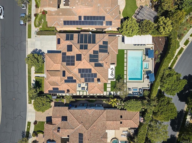 6981 Corte Langosta, Carlsbad, CA 92009 - aerial view of property and surrounding area featuring a pool area