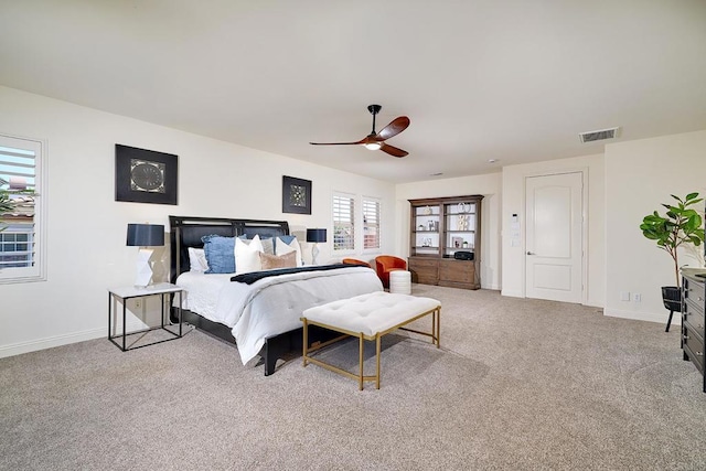 6981 Corte Langosta, Carlsbad, CA 92009 - carpeted bedroom featuring baseboards and ceiling fan