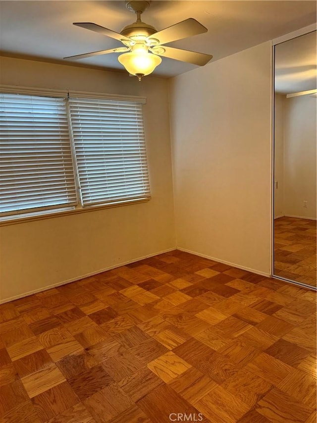 7940 Lena Ave, West Hills, CA 91304 - empty room with baseboards and ceiling fan