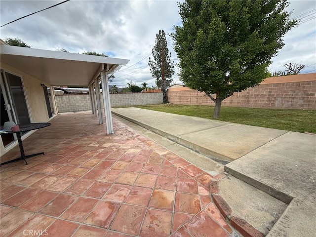 7940 Lena Ave, West Hills, CA 91304 - view of patio featuring a fenced backyard