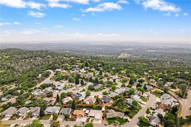 aerial view featuring a residential view