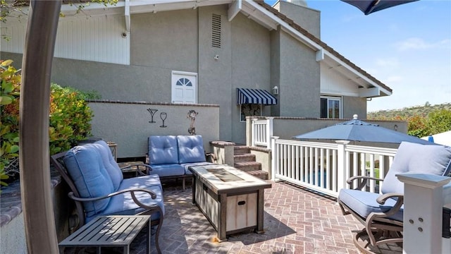 12782 Periwinkle Dr, North Tustin, CA 92705 - view of patio / terrace featuring an outdoor living space