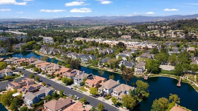 27020 Island Rd, Valencia, CA 91355 - aerial view of property and surrounding area featuring a water and mountain view and nearby suburban area